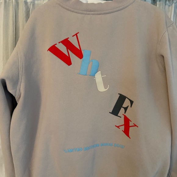 White Fox “Limited Edition Since 2013” Oversized Crewneck Sweatshirt – Beige ML - Picture 4 of 10